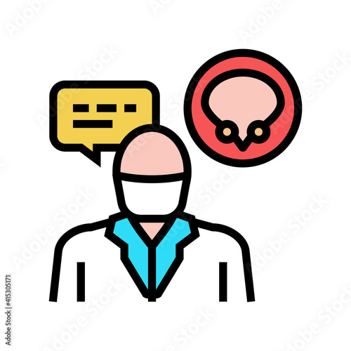 urologist doctor consultation color icon vector. urologist doctor consultation sign. isolated symbol illustration