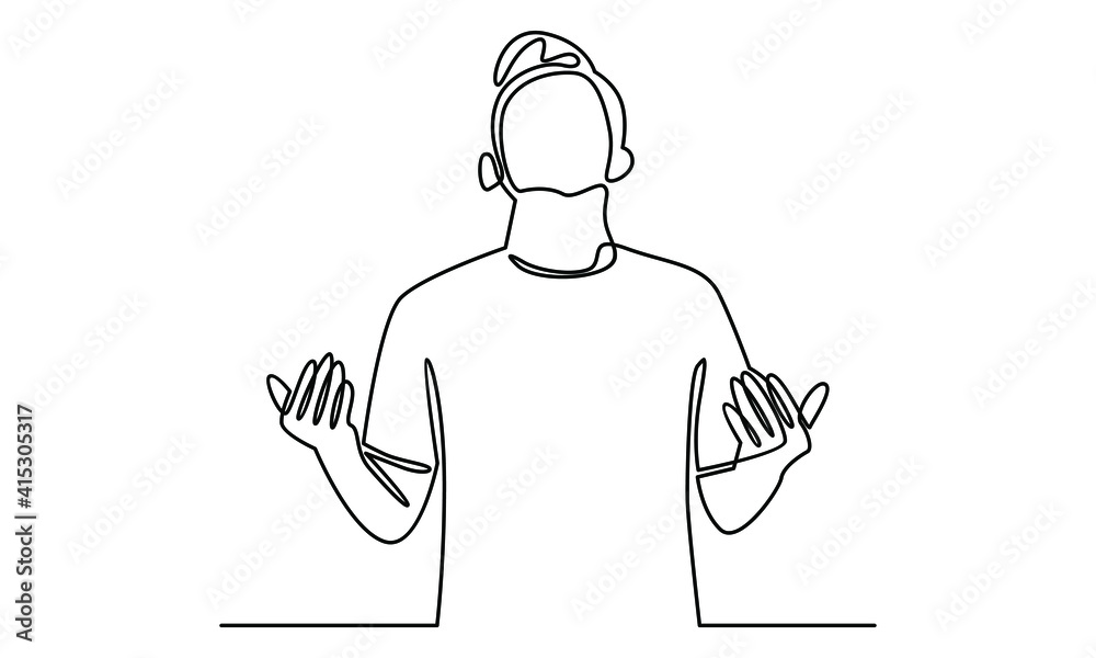 Continue line of muslim man prayer Continue line of muslim man prayer