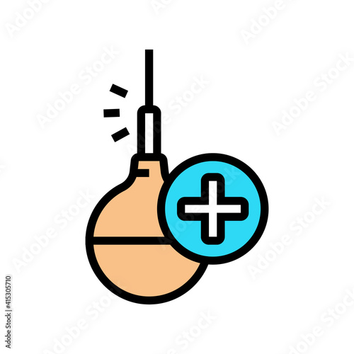 enema tool color icon vector. enema tool sign. isolated symbol illustration