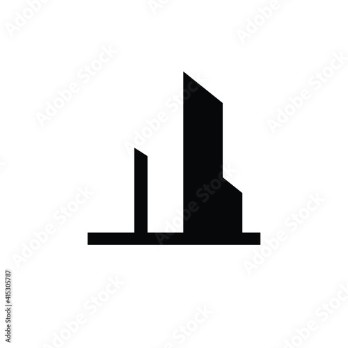 building icon, vector building logo, isolated real estate logo asign real estate 