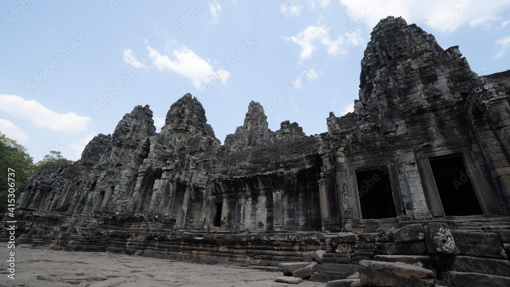 Naklejka premium bayon temple country