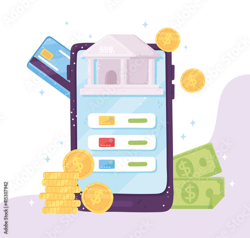 online banking smartphone electronic internet money payments