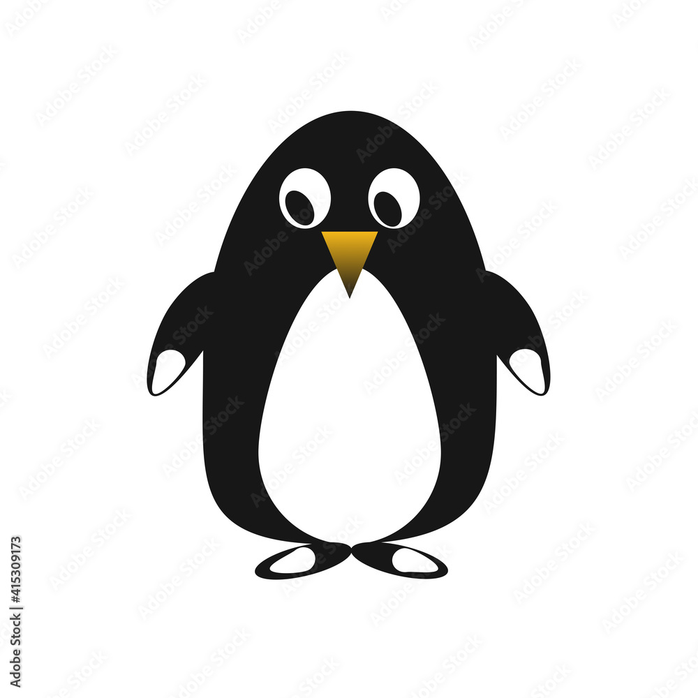 Obraz premium penguin on a white background