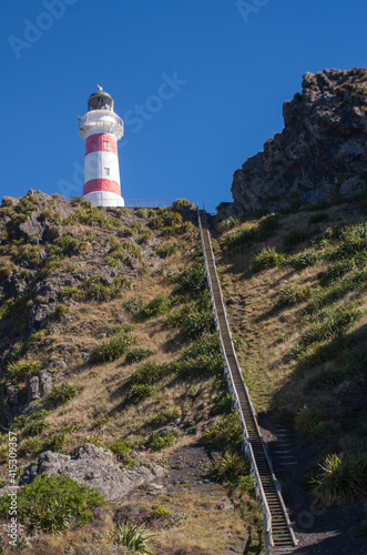 Lighthouse on a Cliff - Cape Palliser  New Zealand