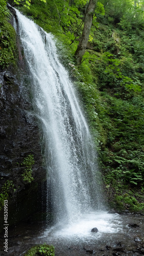 waterfall in the forest © sagoh423