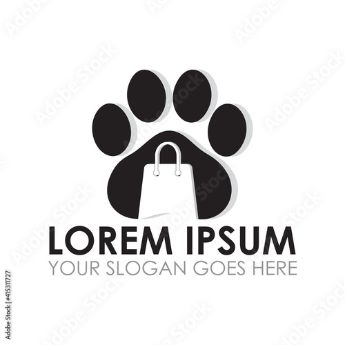 pet shop vector , pet care logo