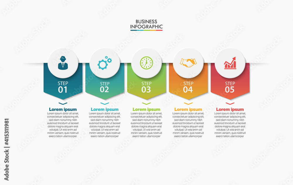 Business data visualization. timeline infographic icons designed for abstract background template