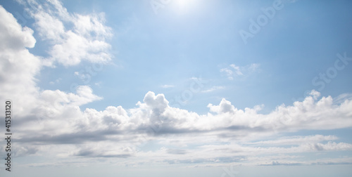 Fototapeta Naklejka Na Ścianę i Meble -  Clouds in the blue sky during the day.