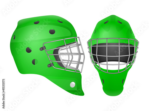 Hockey goalie mask set