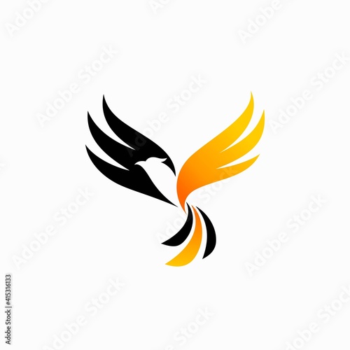 Flying Bird vector, Flying bird logo © A.i.B