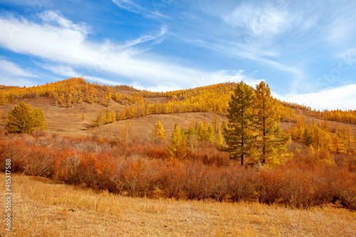 Mongolia in Autumn is the most beautiful season of the year