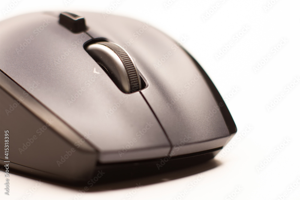 Wireless computer mouse isolated on white background Wireless computer mouse isolated on white background