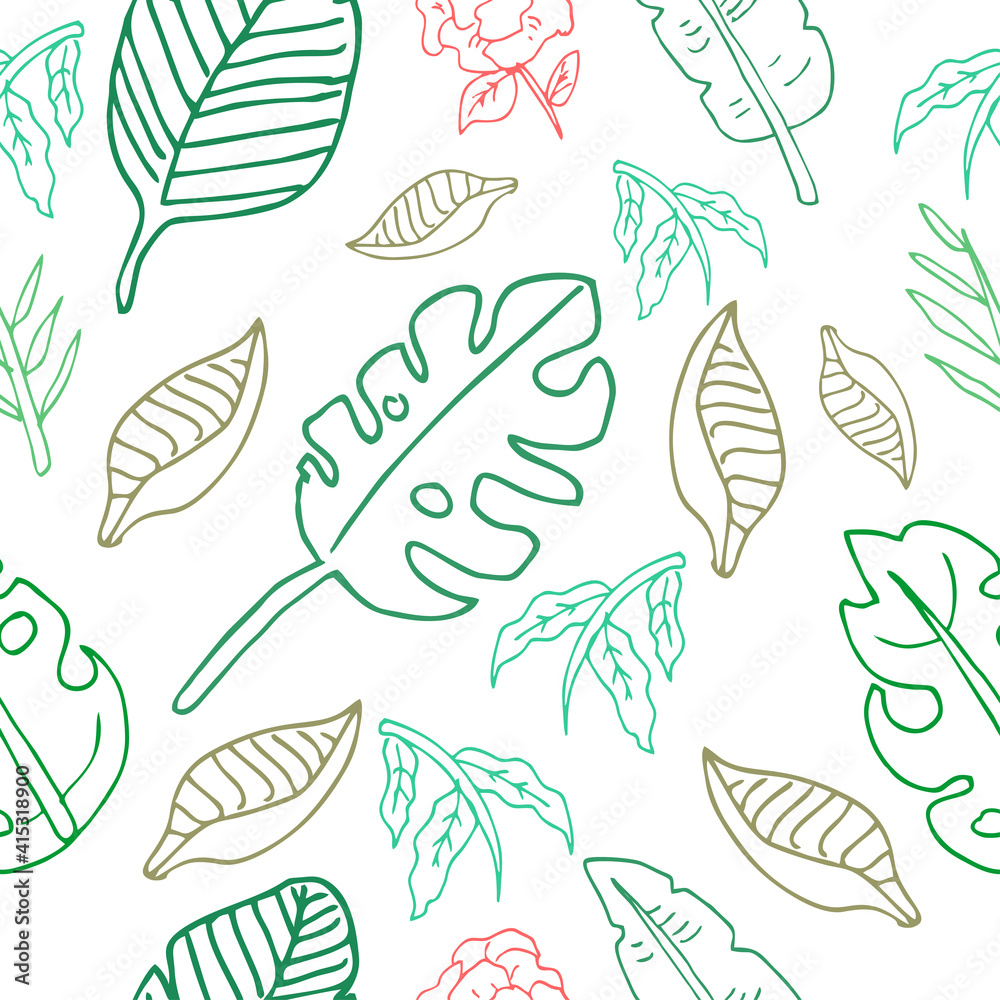 Seamless pattern of floral vector illustration Seamless pattern of floral vector illustration