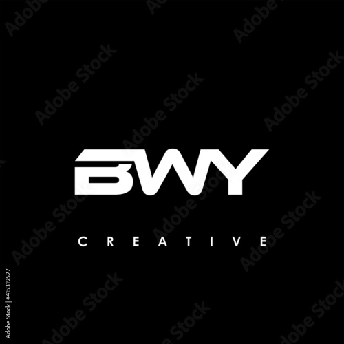 BWY Letter Initial Logo Design Template Vector Illustration photo