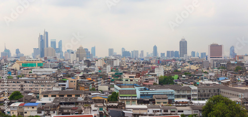landscape Bangkok city from top view