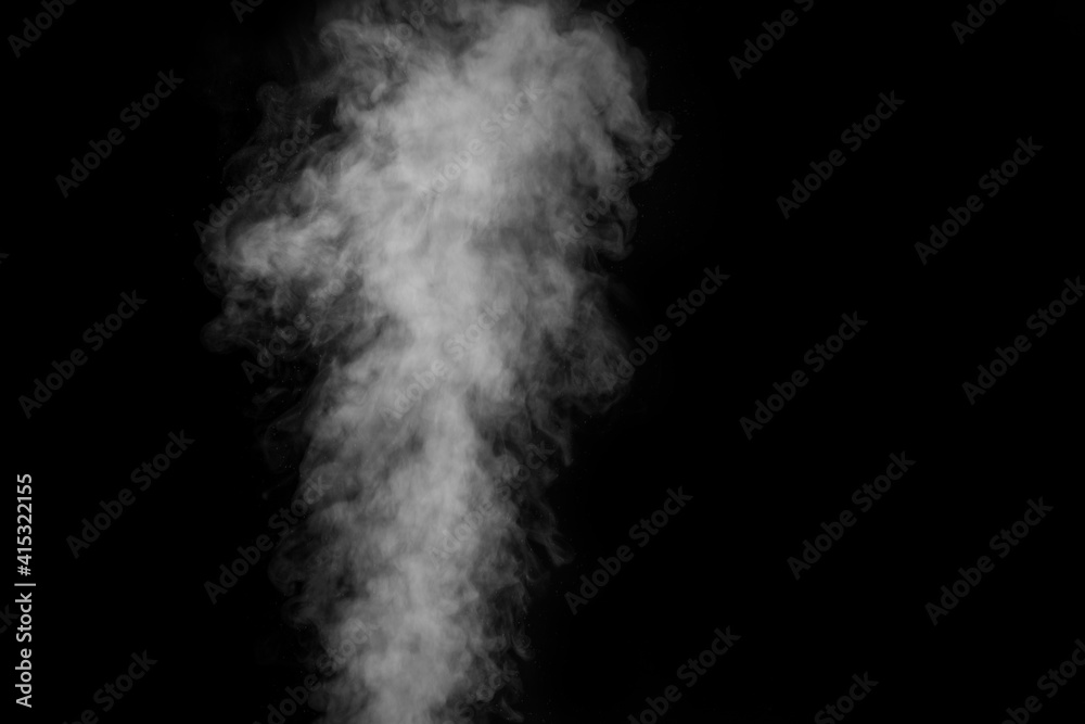 Figured smoke on a dark background. Abstract background, design element, for overlay on pictures. Figured smoke on a dark background. Abstract background, design element, for overlay on pictures.