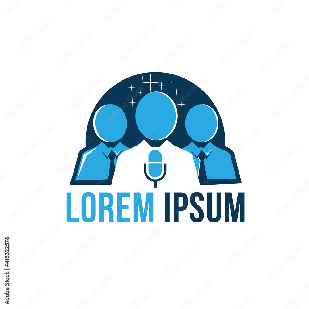 three 3 businessman joblisting job search logo design vector illustrations three 3 businessman joblisting job search logo design vector illustrations