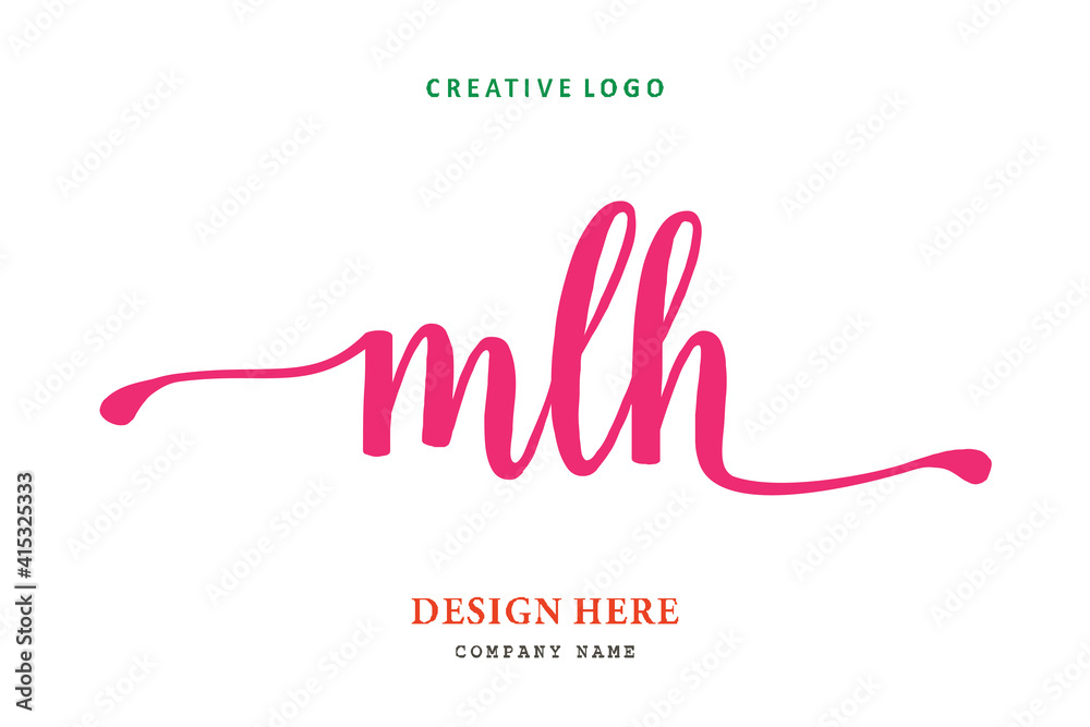 MLH lettering logo is simple, easy to understand and authoritative MLH lettering logo is simple, easy to understand and authoritative