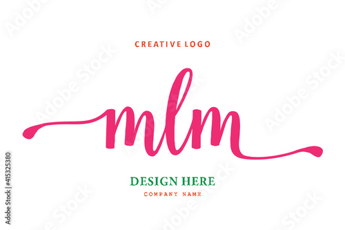 MLM lettering logo is simple, easy to understand and authoritative