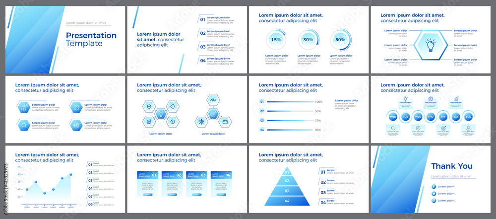 Blue Minimalist Business Presentation Template Blue Minimalist Business Presentation Template