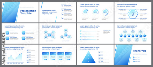 Blue Minimalist Business Presentation Template