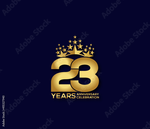 23 Year Anniversary Day background Concept