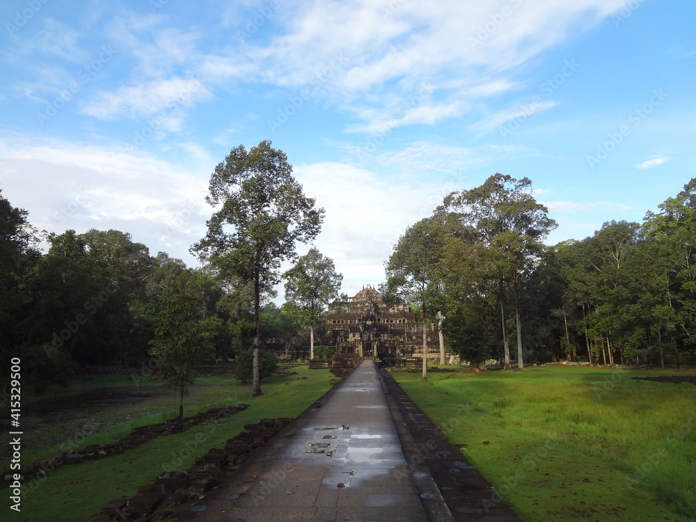 Baphuon temple at Angkor Thom, Bayon, Khmer architecture in Siem Reap, Cambodia, Asia, UNESCO World Heritage	