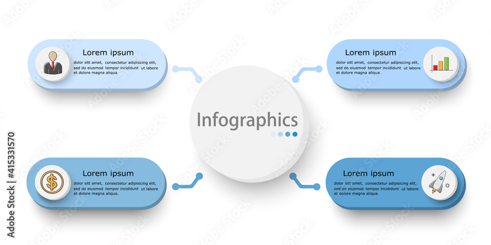 Infographics. Four options. Infographics. Four options.