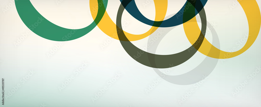 Ring geometric shapes, o letter repetition wallpaper. Abstract background for business or technology presentations, internet posters or web brochure covers Ring geometric shapes, o letter repetition wallpaper. Abstract background for business or technology presentations, internet posters or web brochure covers