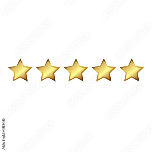 5 golden stars