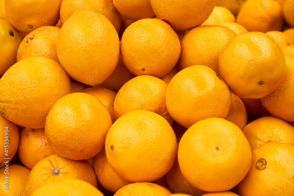 Tangerines in the store. Close-up, selective focus Tangerines in the store. Close-up, selective focus