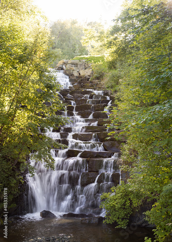 Woodland waterfall Trondheim photo