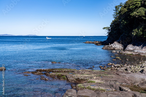 真鶴海岸の景色