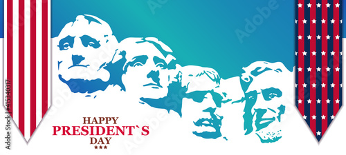 Canvas Print Happy President's day design background