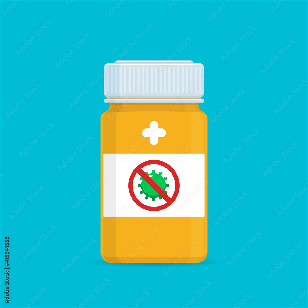 The Medical Bottle. Isolated Vector illustration The Medical Bottle. Isolated Vector illustration