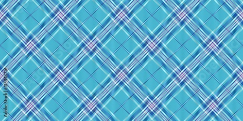 light and dark blue stripes and pink threads on cyan background fabric texture of traditional checkered tartan repeatable diagonal ornament for plaid tablecloths shirts gingham clothes dresses bedding