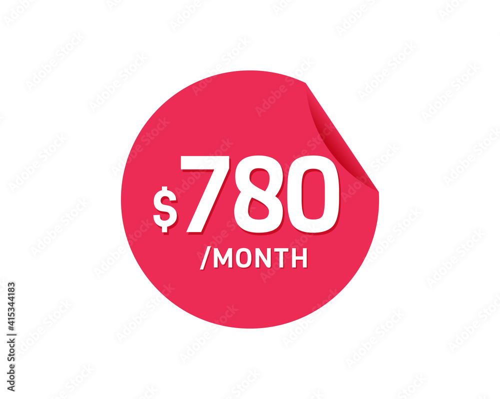 $780 Dollar Month. 780 USD Monthly sticker $780 Dollar Month. 780 USD Monthly sticker