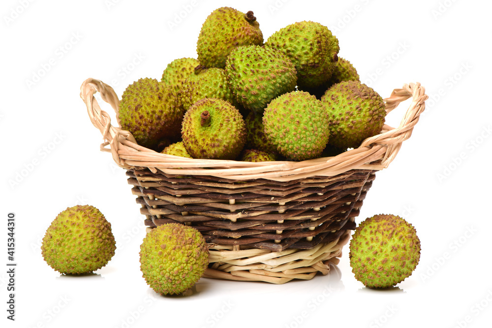 Lychee fruit. Fresh lychees fruit in isolated on white background Lychee fruit. Fresh lychees fruit in isolated on white background