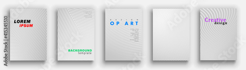 Minimal covers design. Abstract texture. Wave geometric pattern. Eps10 vector