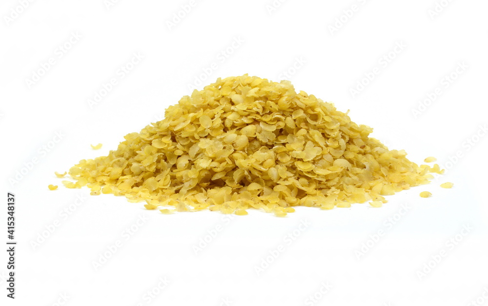 Millet flakes isolated on white bacground. Millet flakes isolated on white bacground.