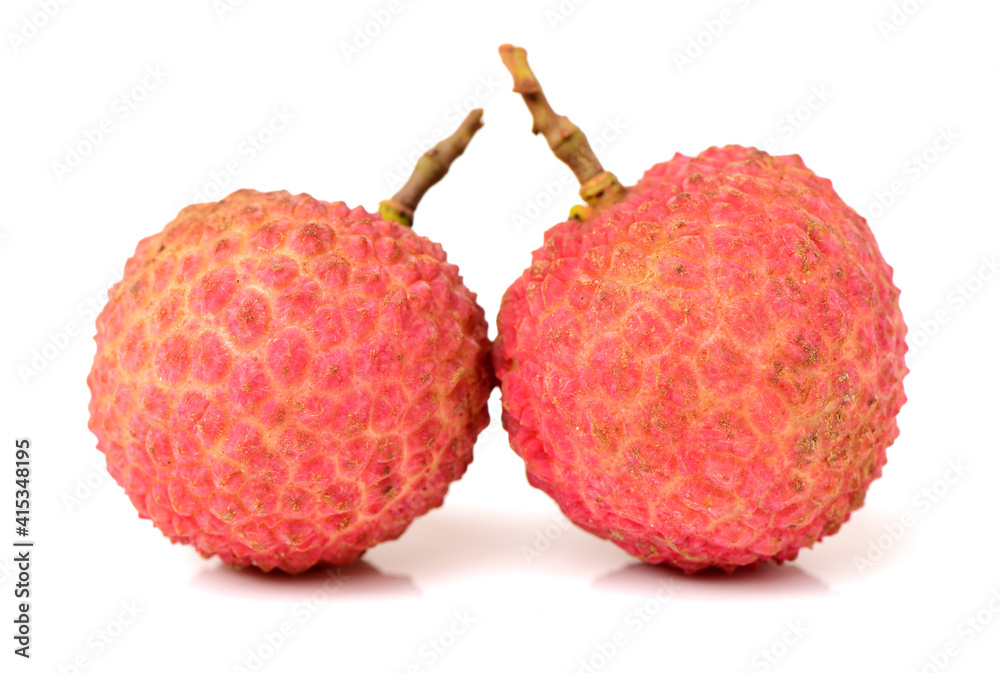 Lychee fruit. Fresh lychees fruit in isolated on white background Lychee fruit. Fresh lychees fruit in isolated on white background
