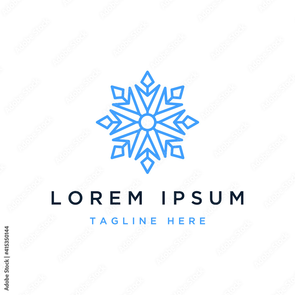 logo design abstract snow mandala ornament pattern logo design abstract snow mandala ornament pattern