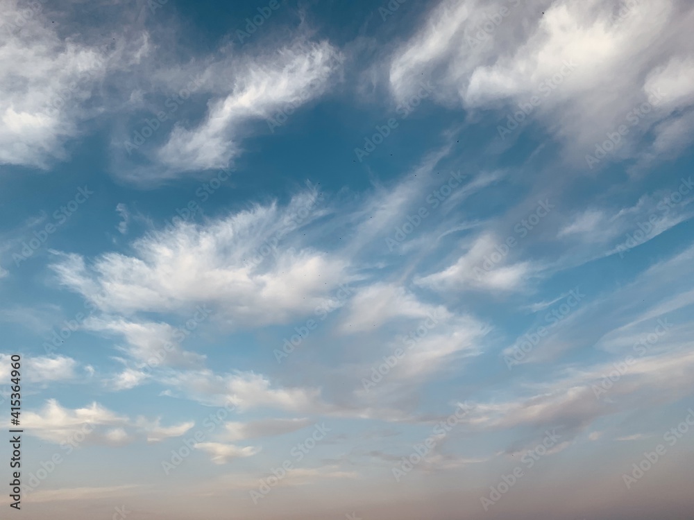 Obraz premium blue sky with clouds