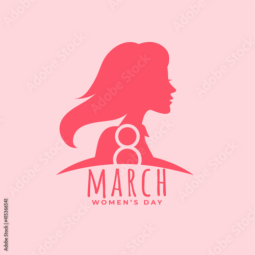 happy women s day poster design in flat style