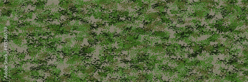 Digital Dry Evergreen Forest Camouflage, Highly sophisticated camouflage pattern to destroy visibility from digital devices, Strategy for hiding from detection and assault clearance.