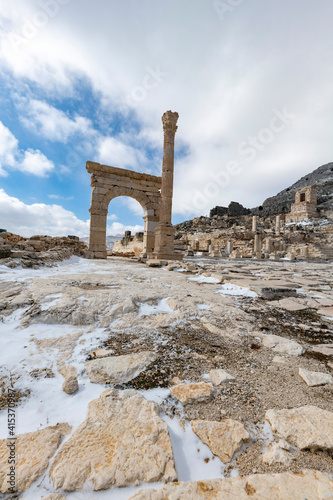 Gymnasium.Welcome to Sagalassos. Isparta, Turkey.To visit the sprawling ruins of Sagalassos, high amid the jagged peaks of Akdag, is to approach myth: the ancient ruined city set in stark.