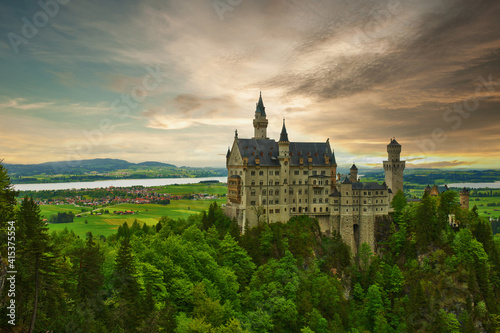 Foto The castle of Neuschwanstein in Germany