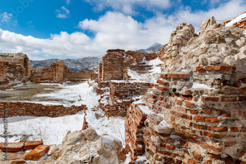 Welcome to Sagalassos. Isparta, Turkey.To visit the sprawling ruins of Sagalassos, high amid the jagged peaks of Akdag, is to approach myth: the ancient ruined city set in stark. photo