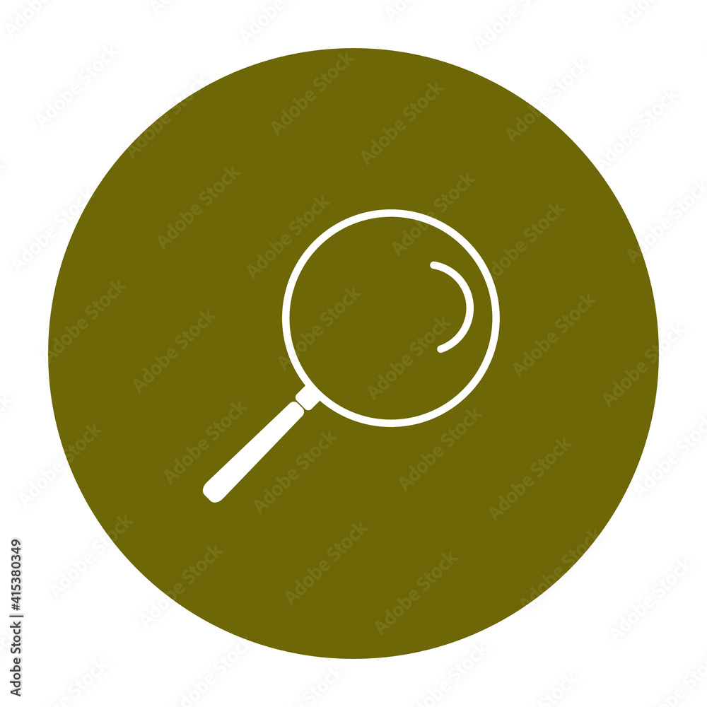 Simple Line Icon sign - search for your business. Magnifier. Vector Illustration Simple Line Icon sign - search for your business. Magnifier. Vector Illustration