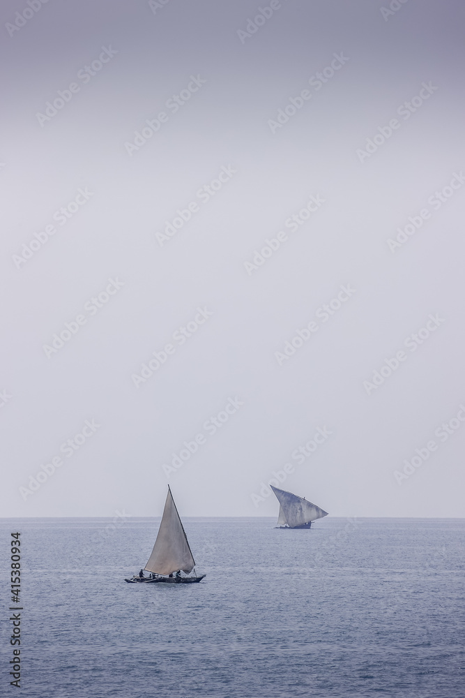 Dhows outside Stone Town